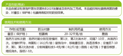 1.2億芽孢/克解澱粉芽孢杆菌水分(fēn)散粒劑